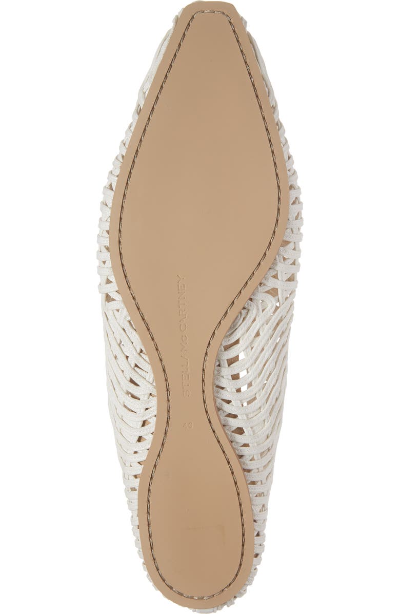 Stella McCartney Wicker Ballet Flat with Ankle Bracelet, Alternate, color,