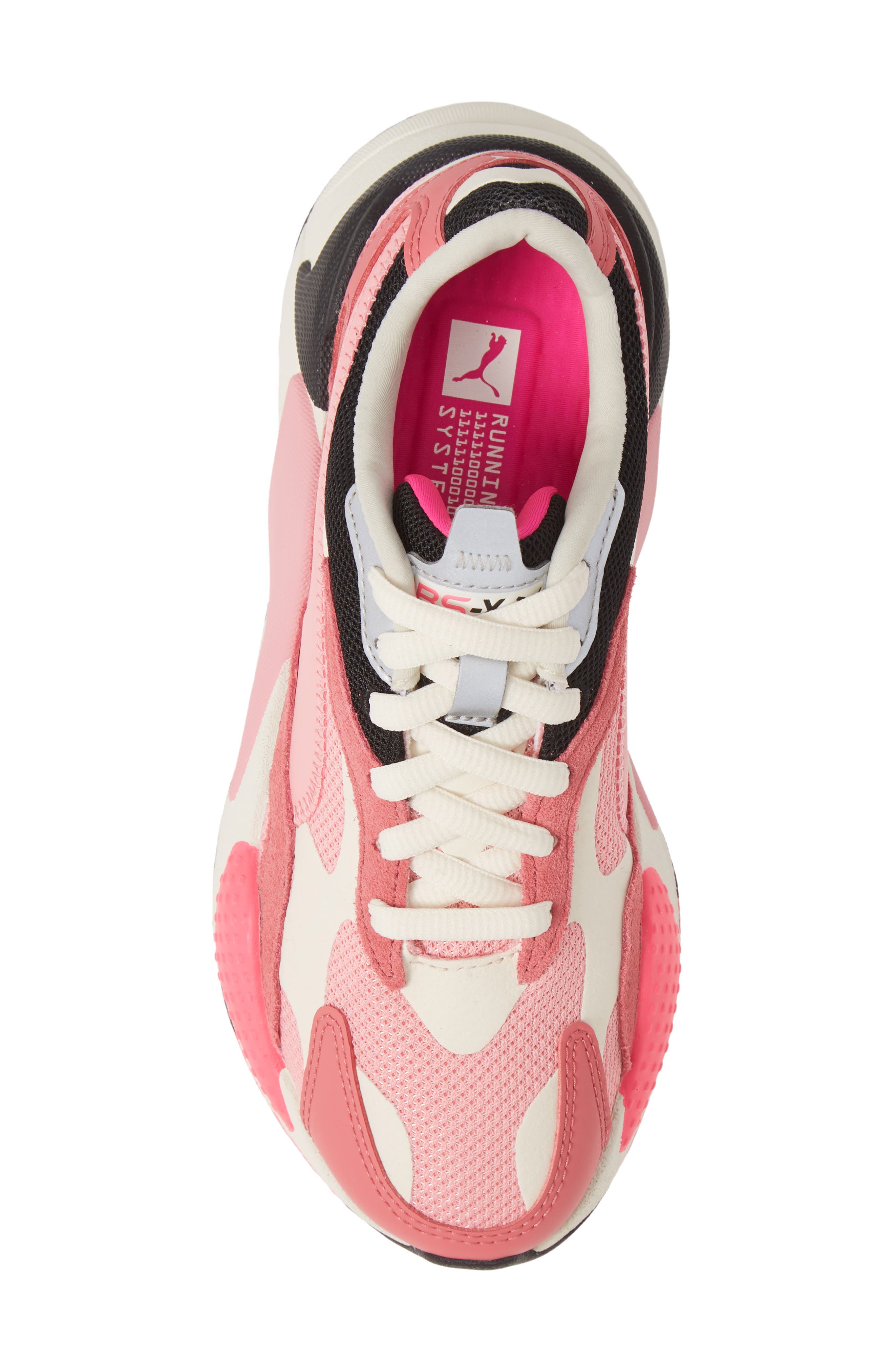 RS-X3 Puzzle Sneaker, Alternate, color, RAPTURE ROSE/ PEONY/ WHITE
