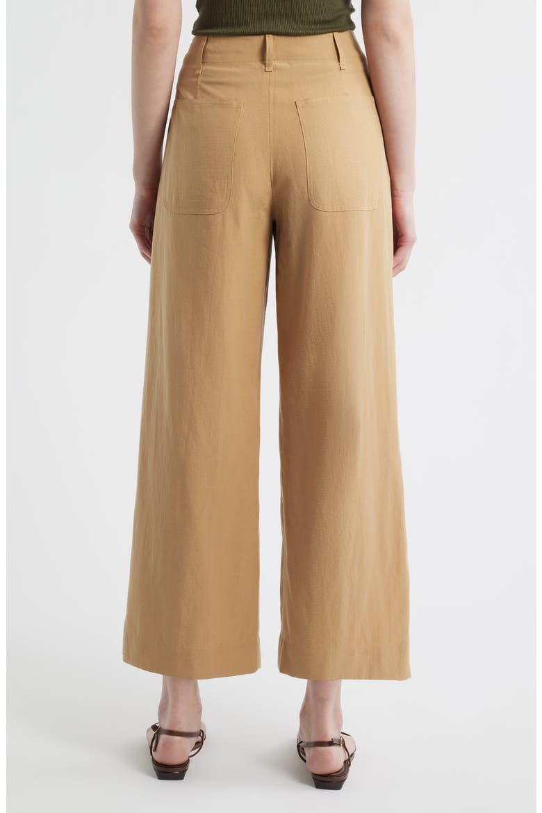 Allison Ankle Wide Leg Pants, Alternate, color, FAWN