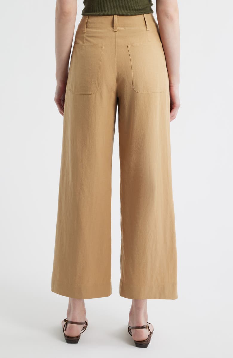 rag & bone Allison Ankle Wide Leg Pants, Alternate, color, Fawn
