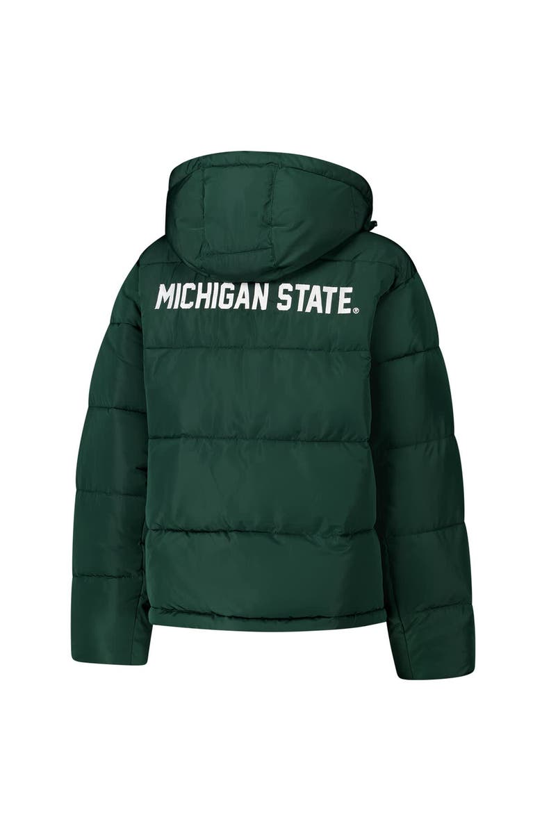 Hype and Vice Women's Hype and Vice Green Michigan State Spartans Puffer Jacket, Alternate, color, Green