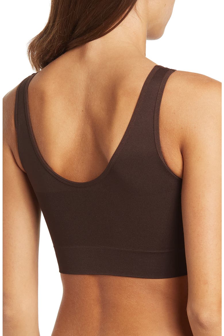 Easy Seamless Tank Bralette, Alternate, color, BROWN COFFEE