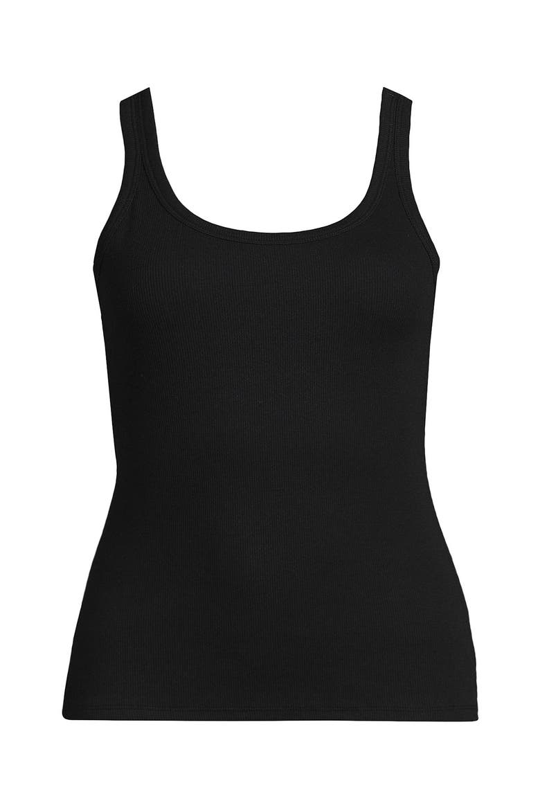 Micro Rib Go-To Layering Tank, Alternate, color, Black