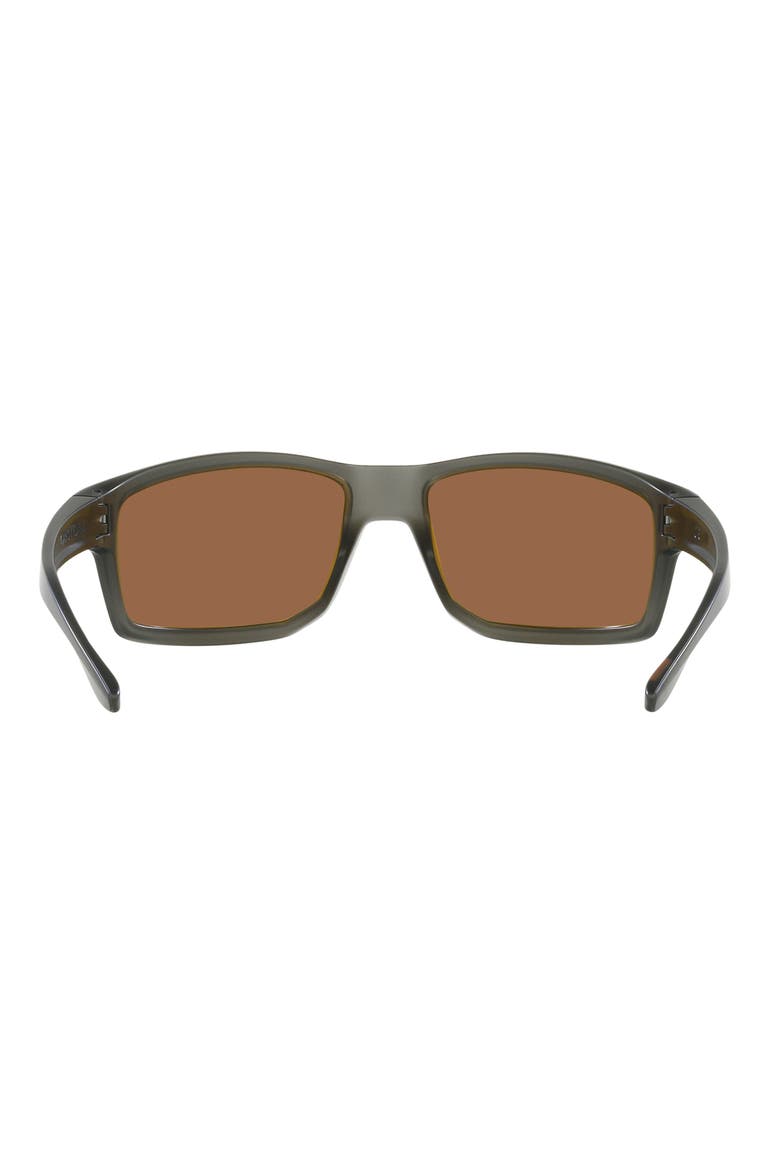 Gibston 61mm Polarized Wrap Sunglasses, Alternate, color, SMOKE