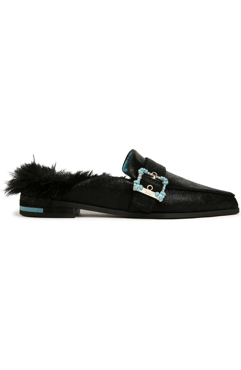 Dr. Scholl's x Iris Apfel Mr. Carl Faux Fur Mule, Alternate, color,