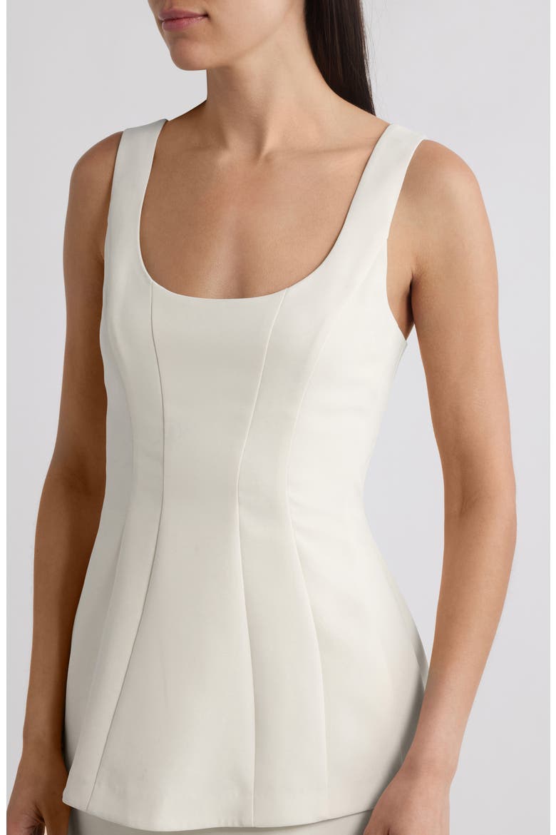 Empire Layered Cocktail Minidress, Alternate, color, IVORY