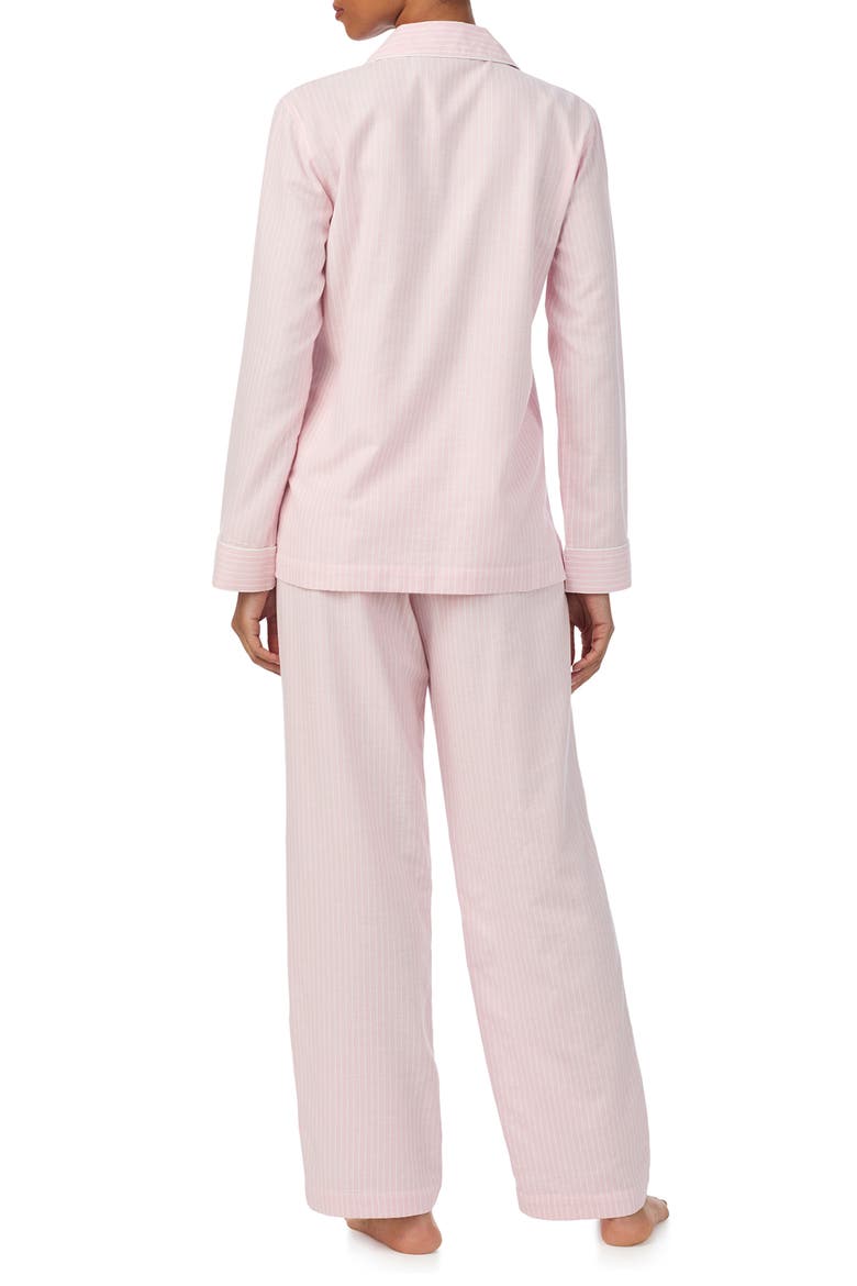 Print Cotton Blend Pajamas, Alternate, color, PINK STRIPE