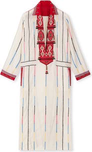 Fortela Adish Bicolor Muslin Caftan Dress