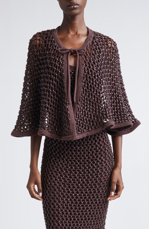 Crystal Mesh Capelet
