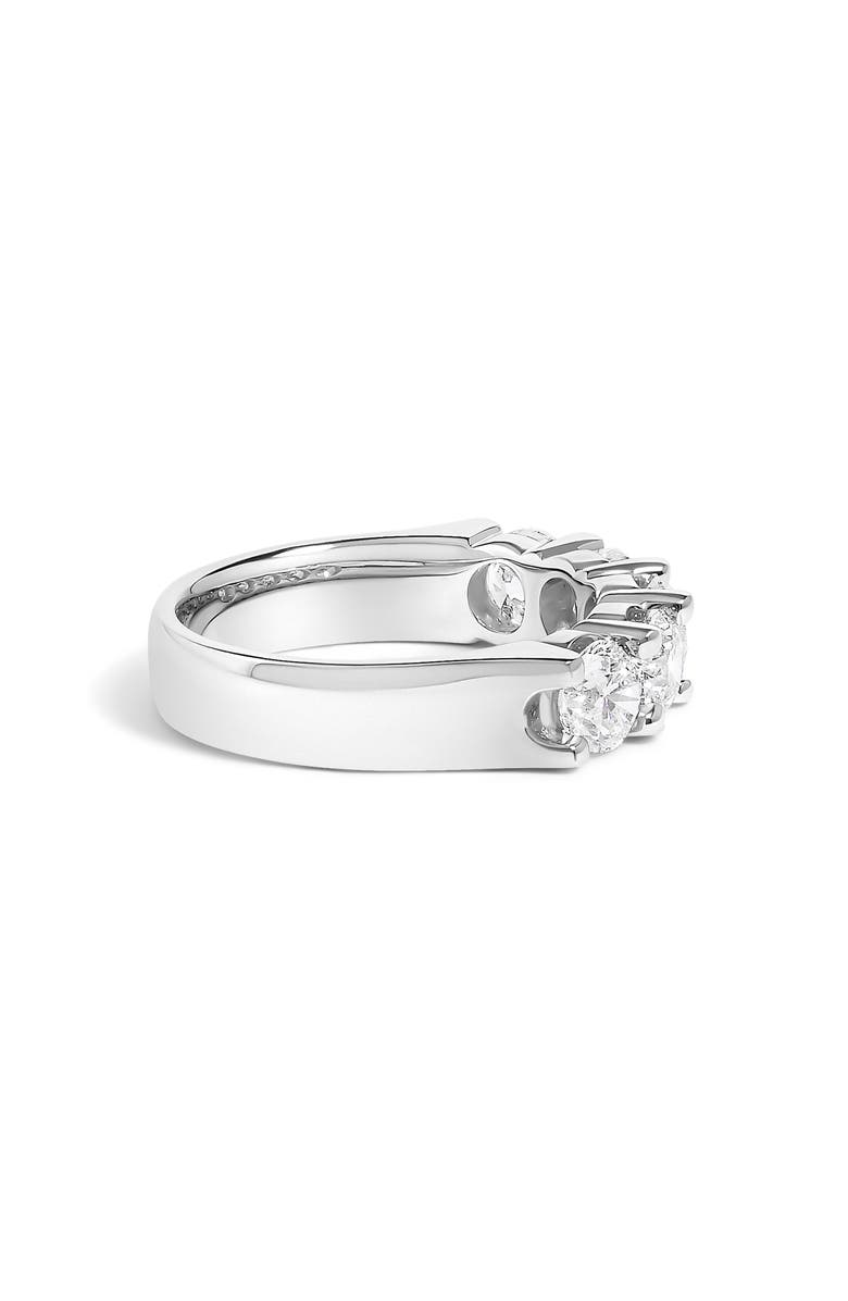 Haus of Brilliance 14K Gold 2.0 Ctw Round Diamond Five-Stone Band Ring, Alternate, color, White Gold