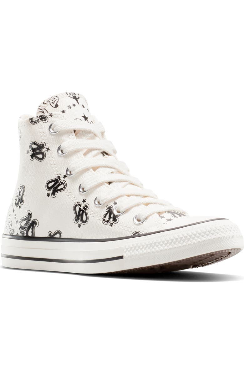 Converse Gender Inclusive Chuck Taylor<sup>®</sup> All Star<sup>®</sup> High Top Sneaker, Main, color, Egret/ Black/ Egret