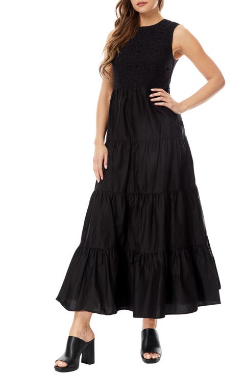 Selene Crochet Bodice Tiered Maxi Dress