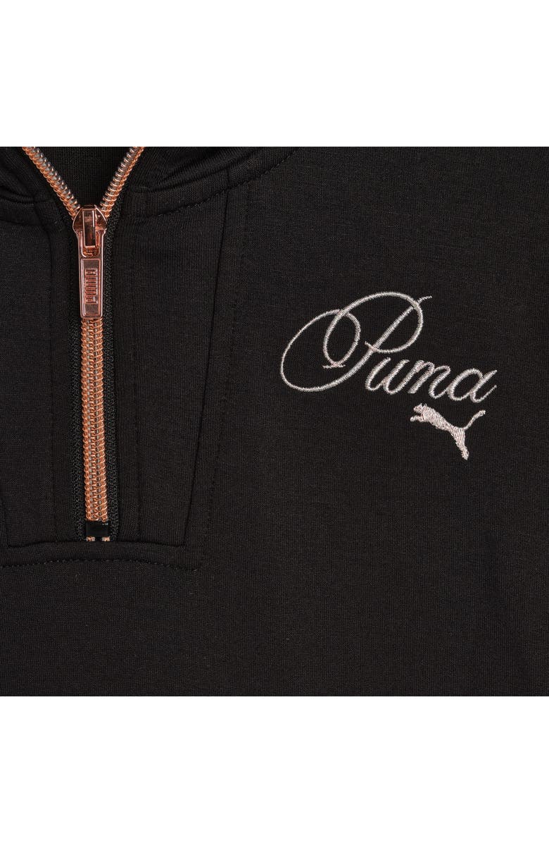 PUMA Kids' Bow Society Half Zip Hoodie, Alternate, color,