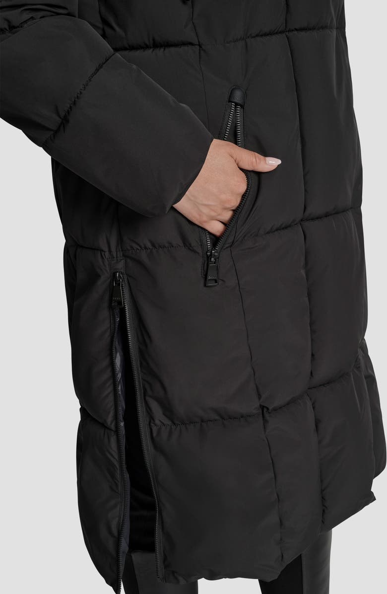 Box Quilted Longline Puffer Coat