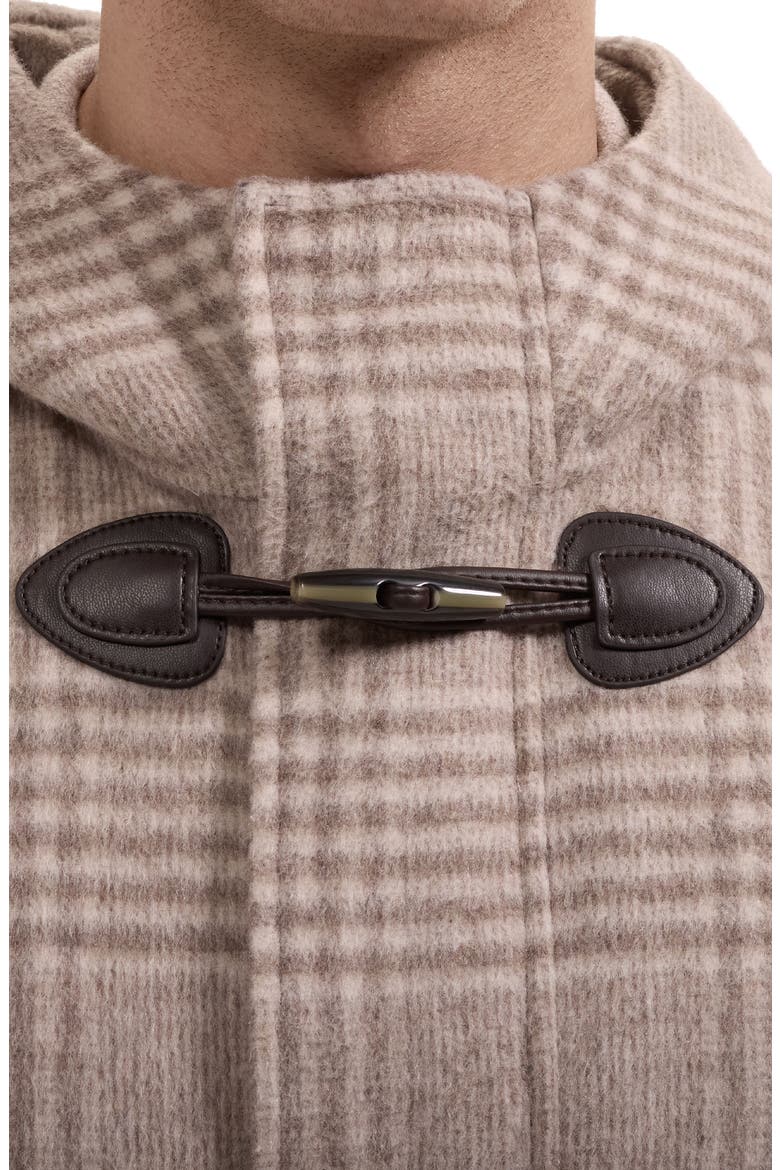 Wool Blend Hooded Toggle Coat, Alternate, color, TAUPE