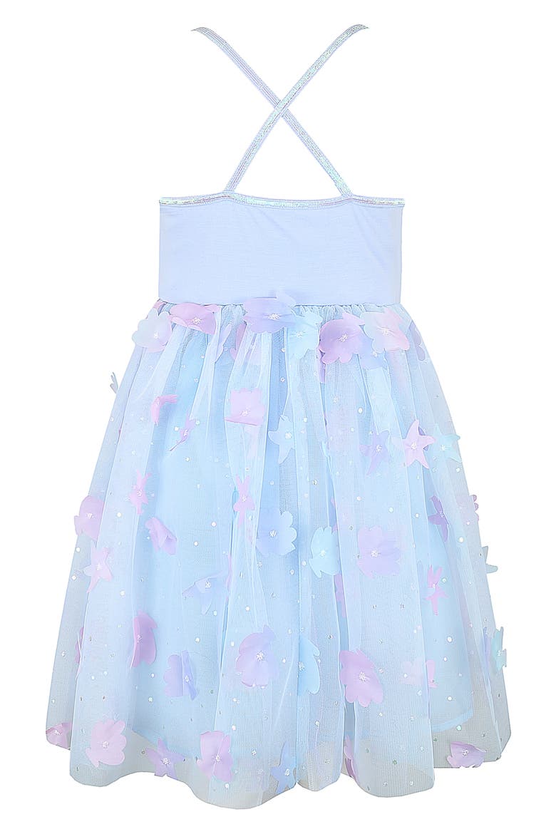 Kids' Sequin Tulle Party Dress, Alternate, color, PERIWINKLE
