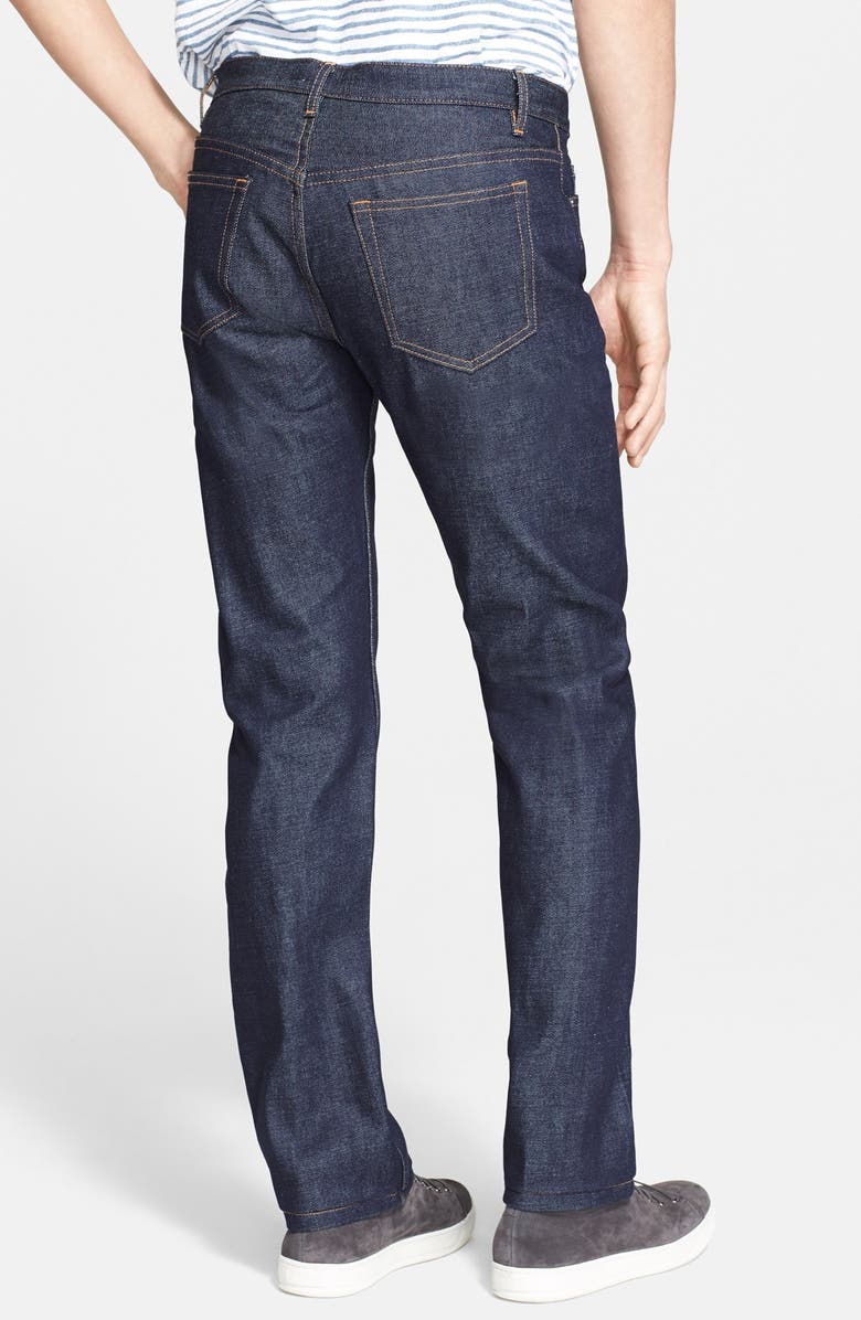 A.P.C. New Standard Slim Straight Leg Selvedge Jeans, Alternate, color, 