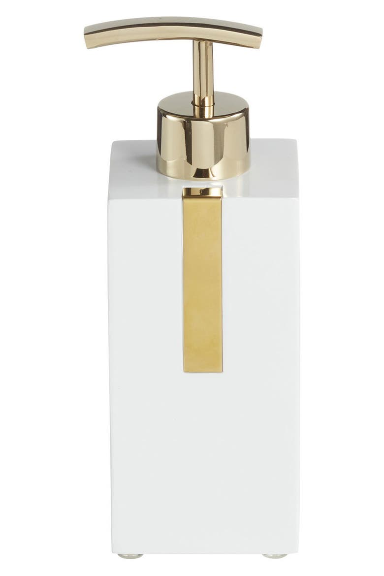 Houston Street Soap Dispenser, Main, color, WHITE