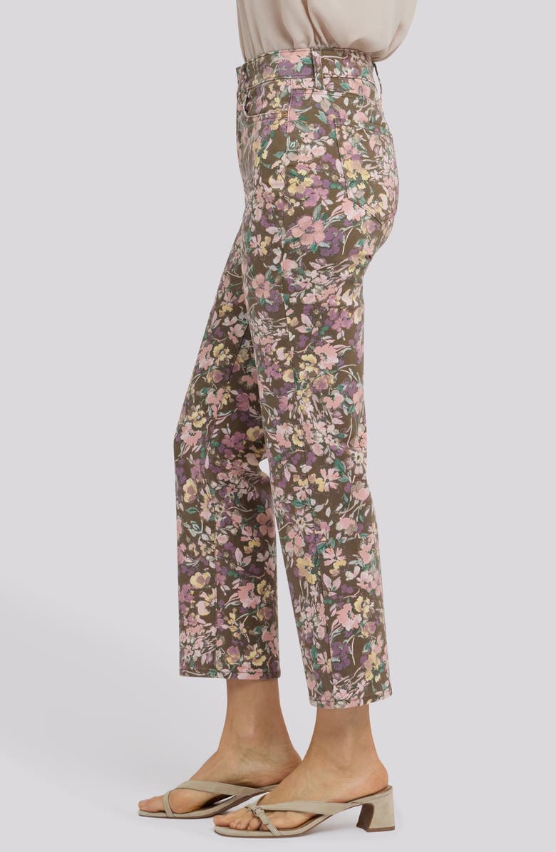 NYDJ Marilyn Floral Ankle Jeans, Alternate, color, Earth Blooms