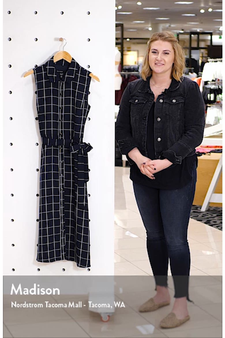 Courtney Windowpane Midi Shirtdress video