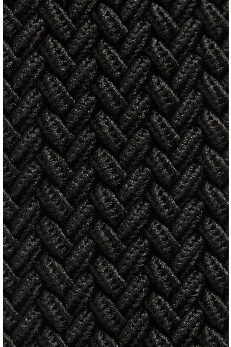Stretch Woven Belt, Alternate, color, BLACK KNIT