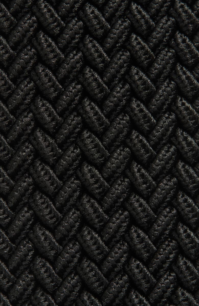 Johnston & Murphy Stretch Woven Belt, Alternate, color, Black Knit