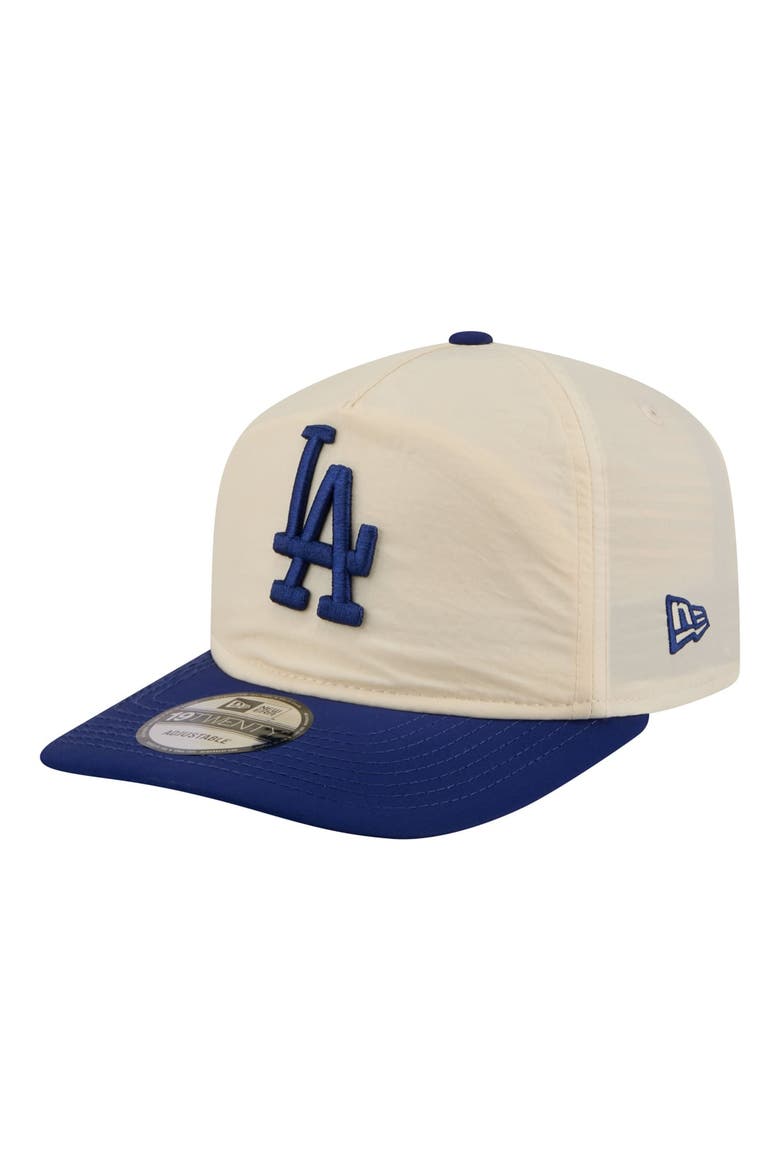 Men's New Era Cream/Royal Los Angeles Dodgers Everyday 19TWENTY Adjustable Hat, Main, color, Cream