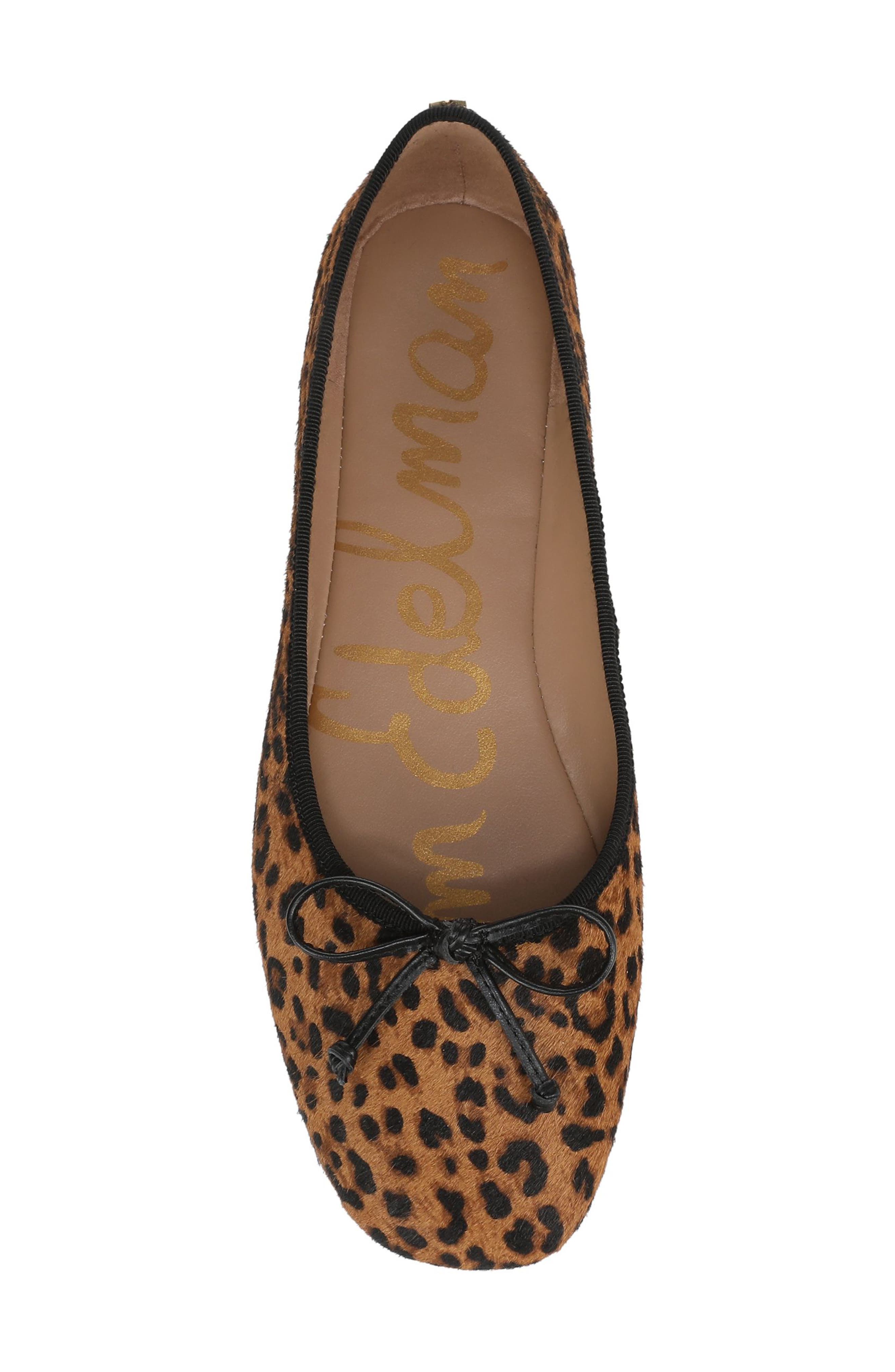 Sam Edelman Alie Genuine Calf Hair Ballet Flat, Alternate, color, Brown Multi Brahma Leopard