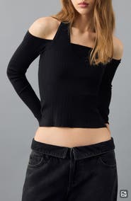 MANGO TEEN Rib Halter Top