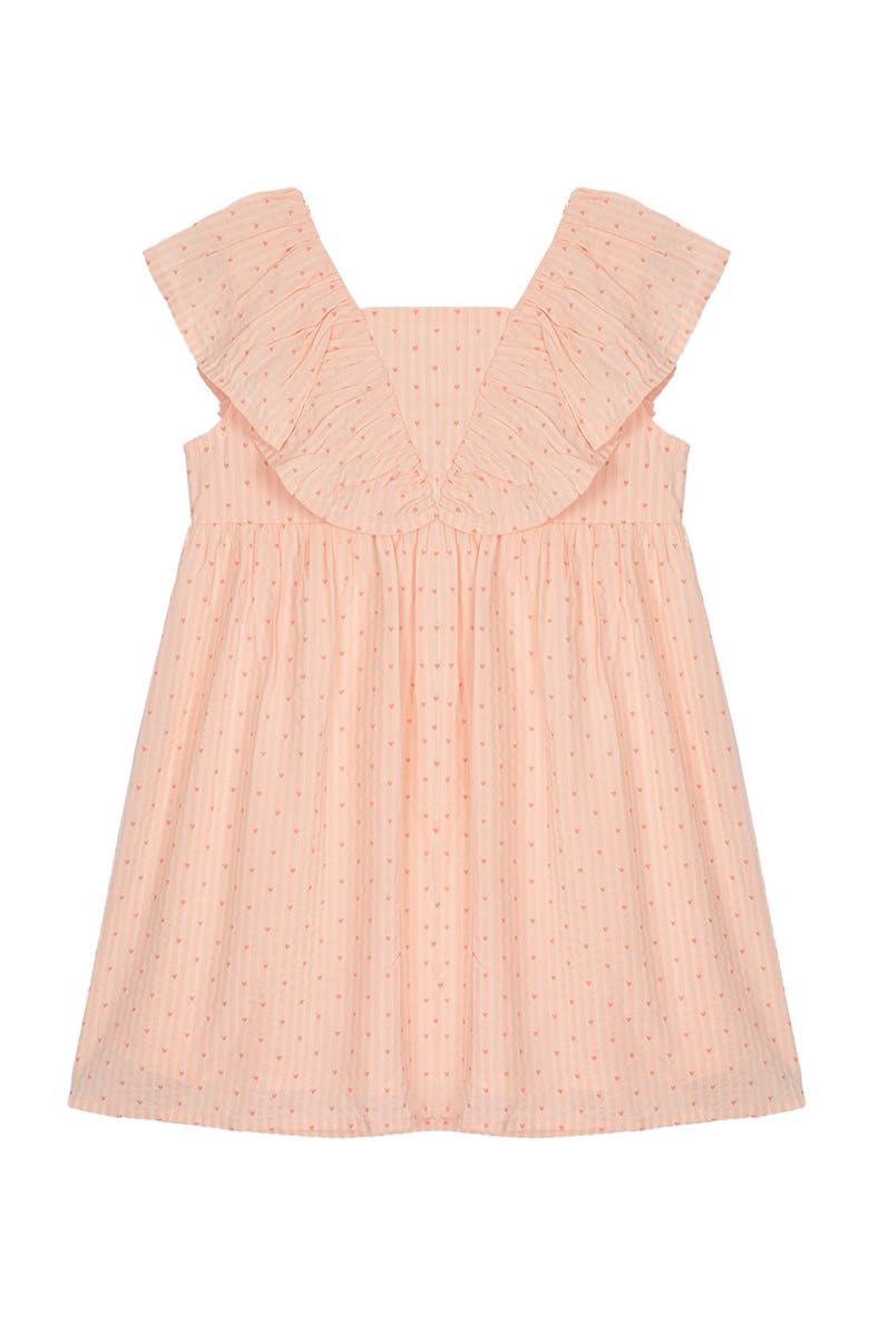 Mabel + Honey Mabel and Honey Heartstrings Girls' Dress - Blush Pink A-Line with Ruffled V-Back (Nordstrom Exclusive)., Main, color, Pink