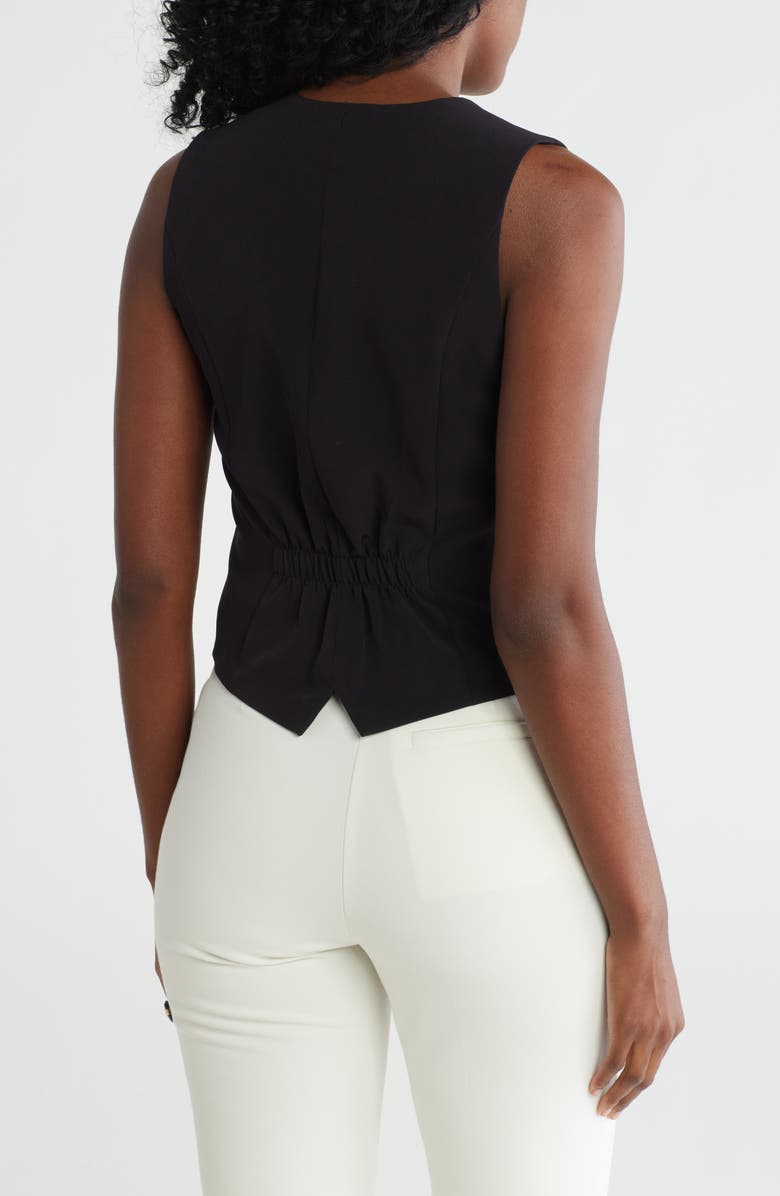 Steve Madden Tailored Vest, Alternate, color, Black