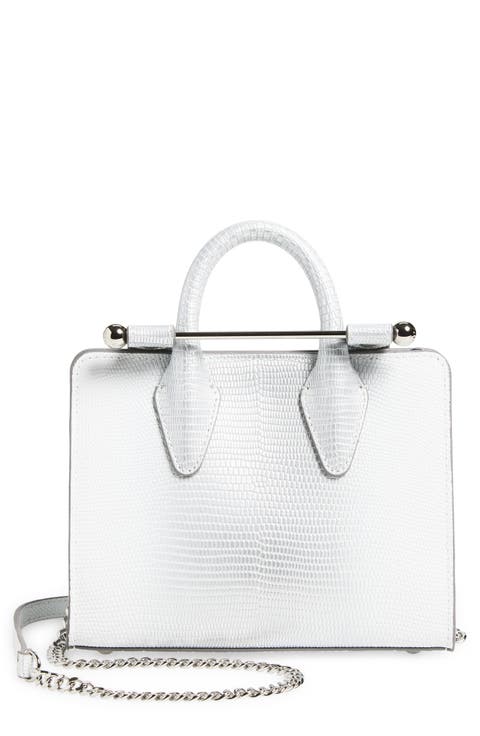 Nano Lizard Embossed Leather Tote