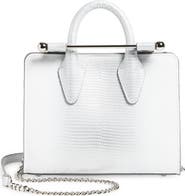 Strathberry Nano Lizard Embossed Leather Tote