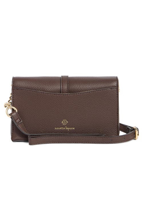 Nanette Lepore Akari Flap Shoulder Bag In Brown