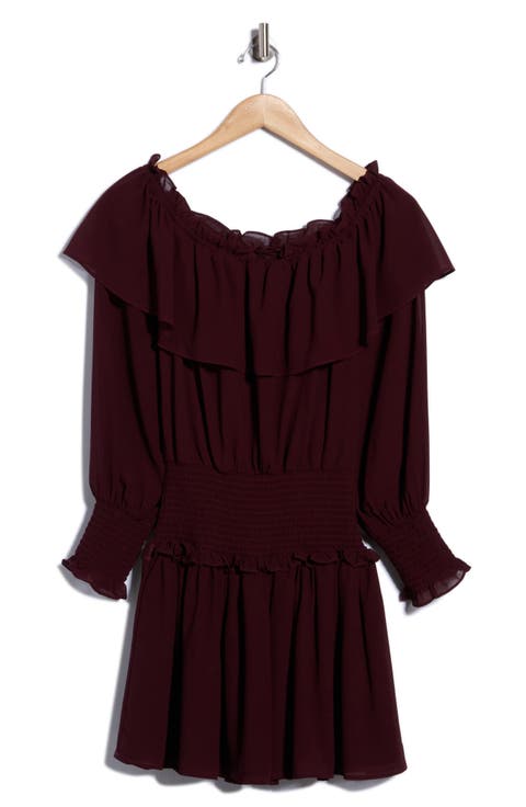 Off the Shoulder Minidress
