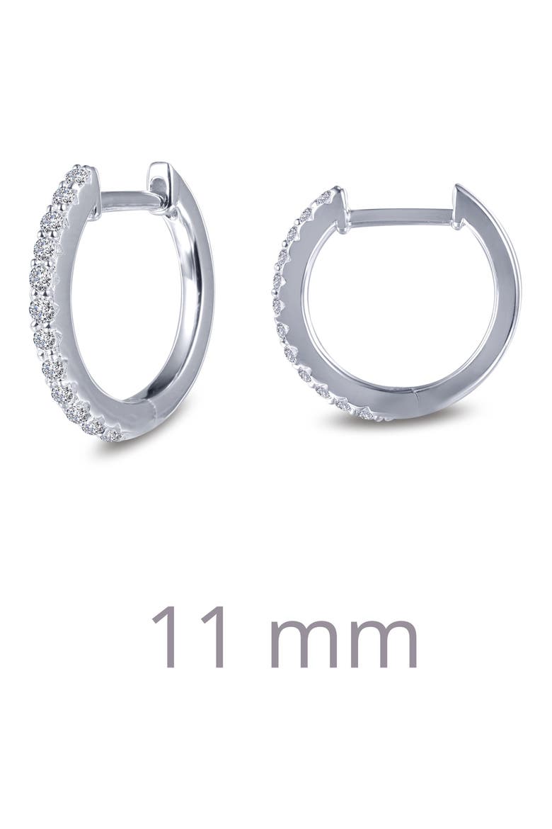 Round Hoop Earrings, Alternate, color, SILVER/ CLEAR