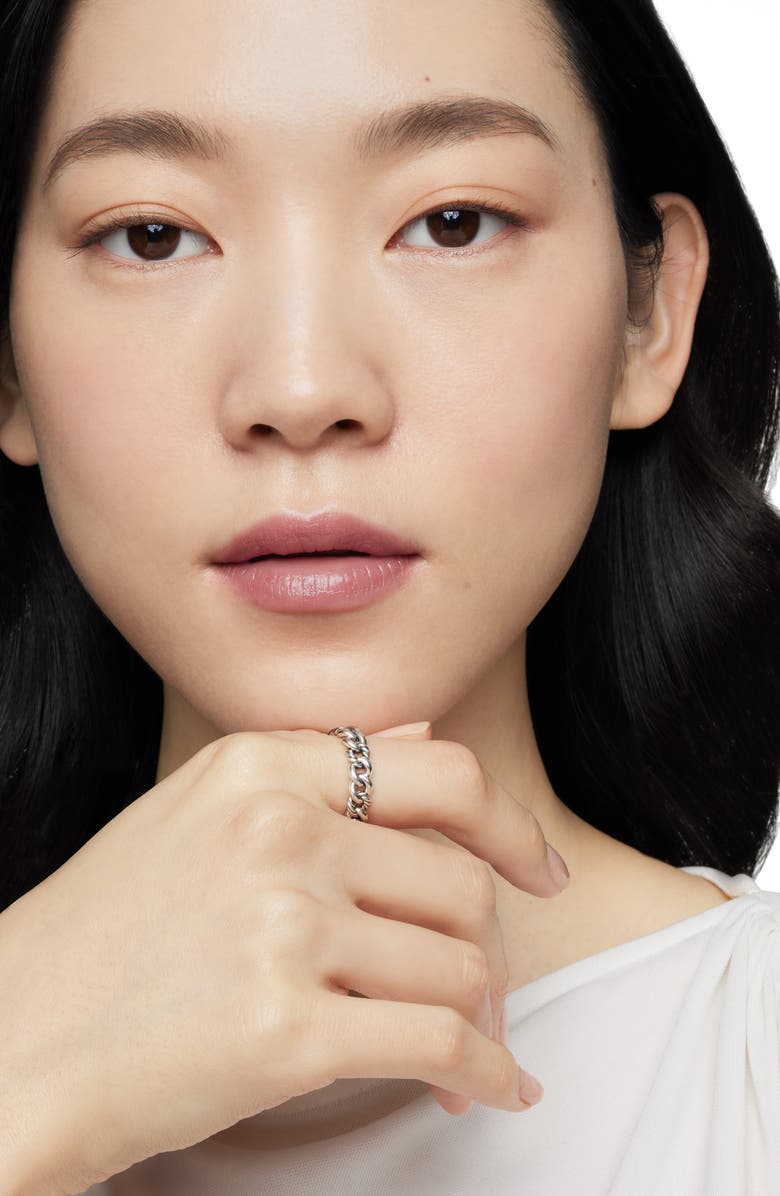 David Yurman Belmont Curb Link Narrow Ring, Alternate, color, Silver