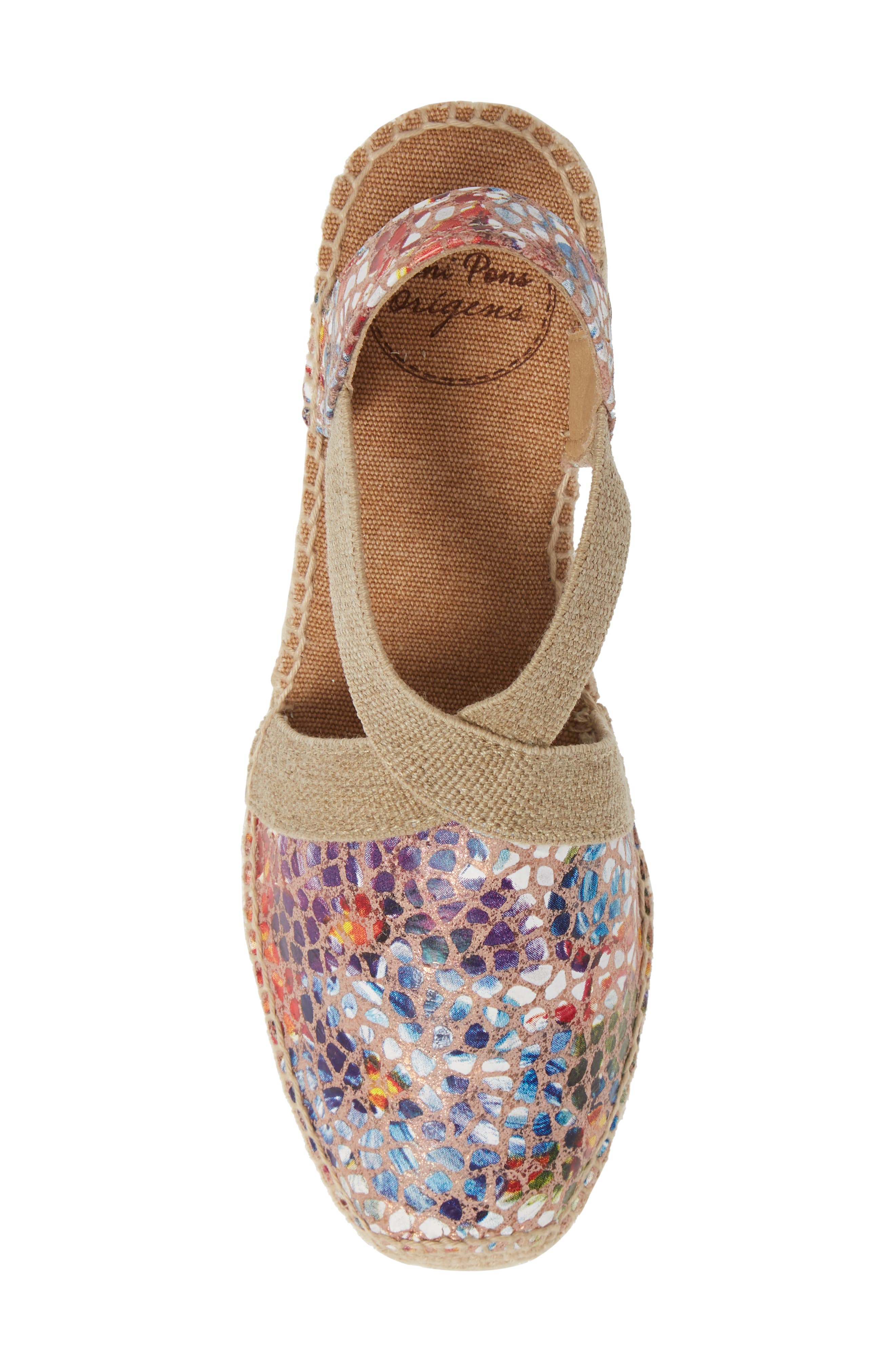 Toni Pons Telva Espadrille Wedge Pump, Alternate, color, Taupe Printed Leather