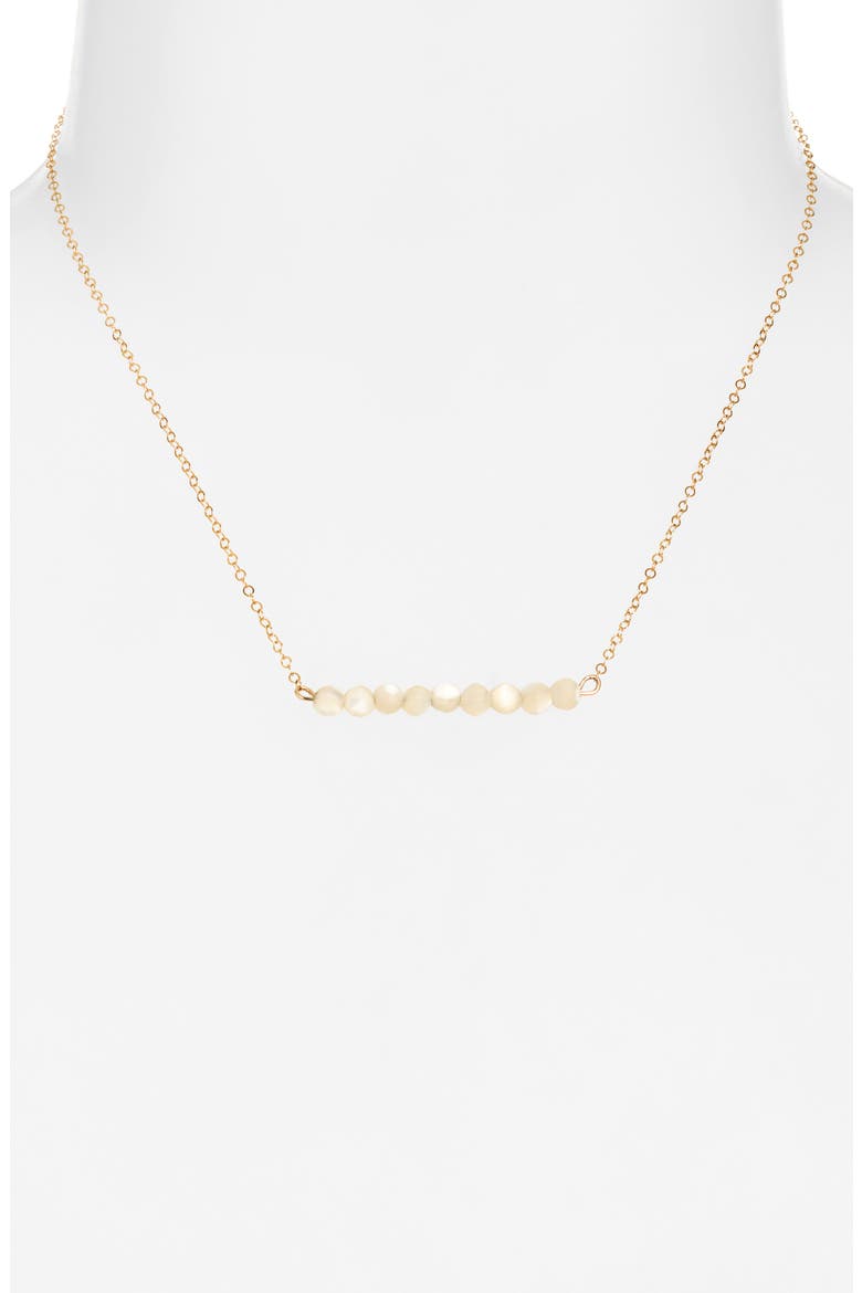 Reom Expression 14k Gold Filled Mother of Pearl Bar Necklace, Alternate, color, MOTHER OF PEARL