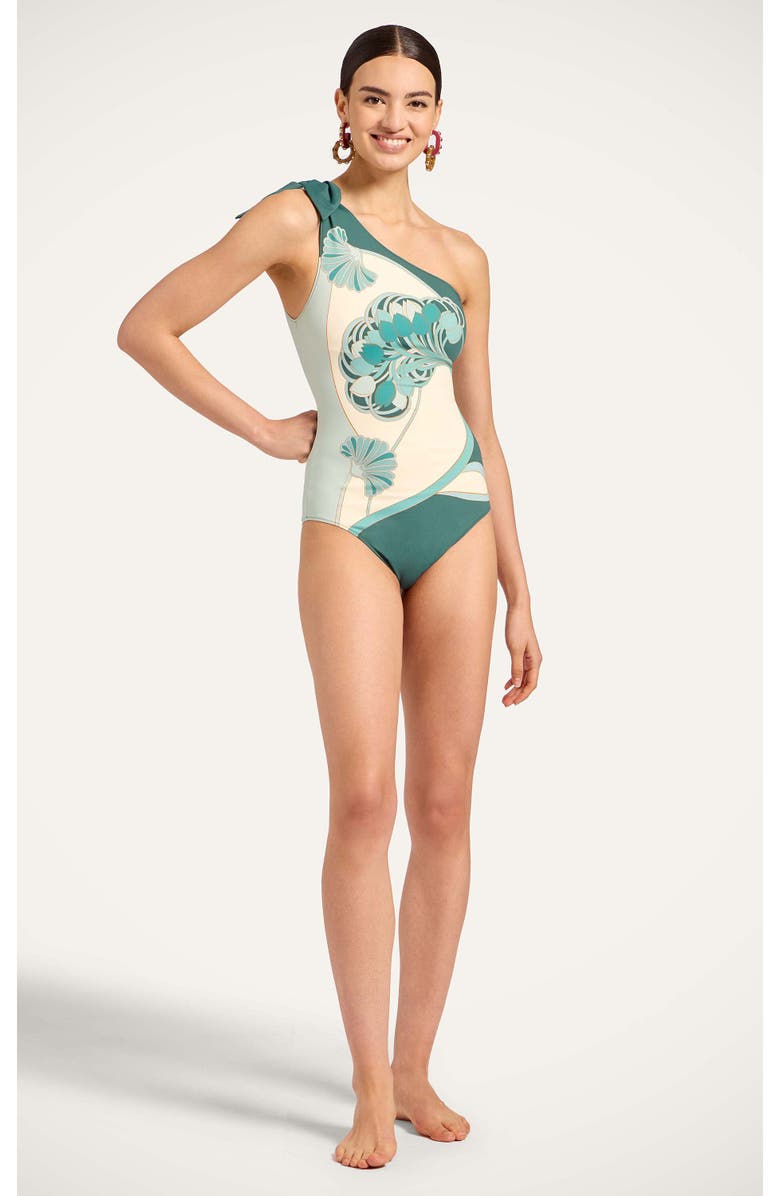 La DoubleJ Goddess Suit, Main, color, Blooming Tulip Placée Menta