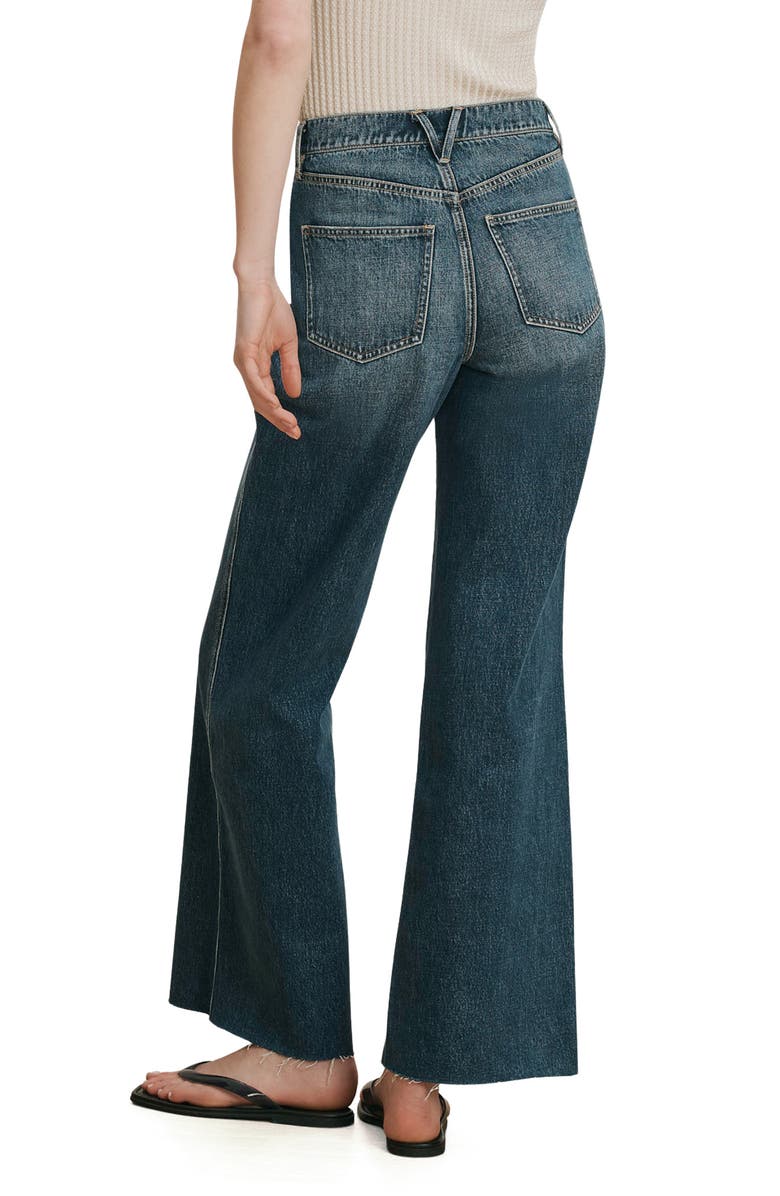 Veronica Beard Taylor High Waist Ankle Wide Leg Jeans, Alternate, color, City Lights