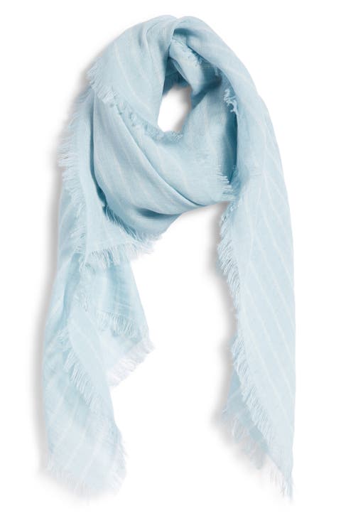 Stripe Organic Linen Scarf