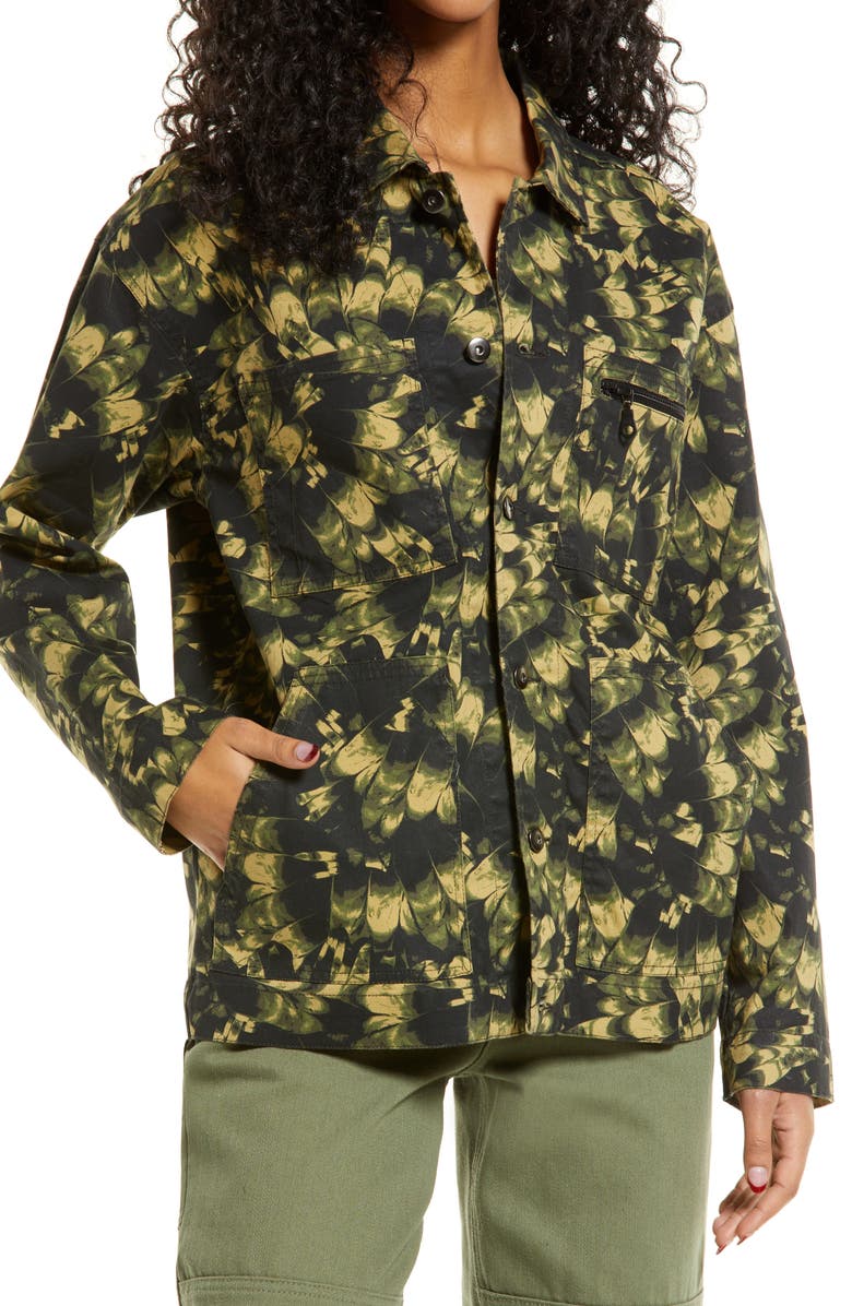 Nordstrom Cristina Martinez Stretch Twill Utility Jacket, Alternate, color,