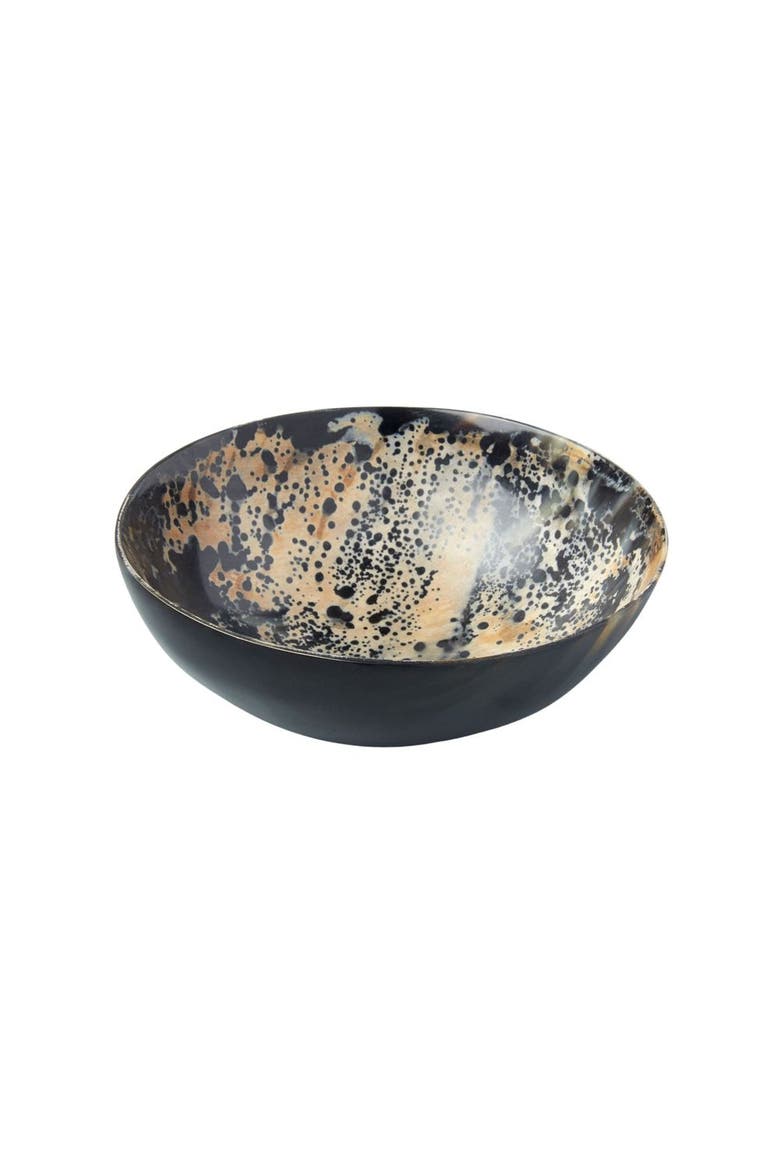 Horn Side Speckled Bowl, Main, color, Brown