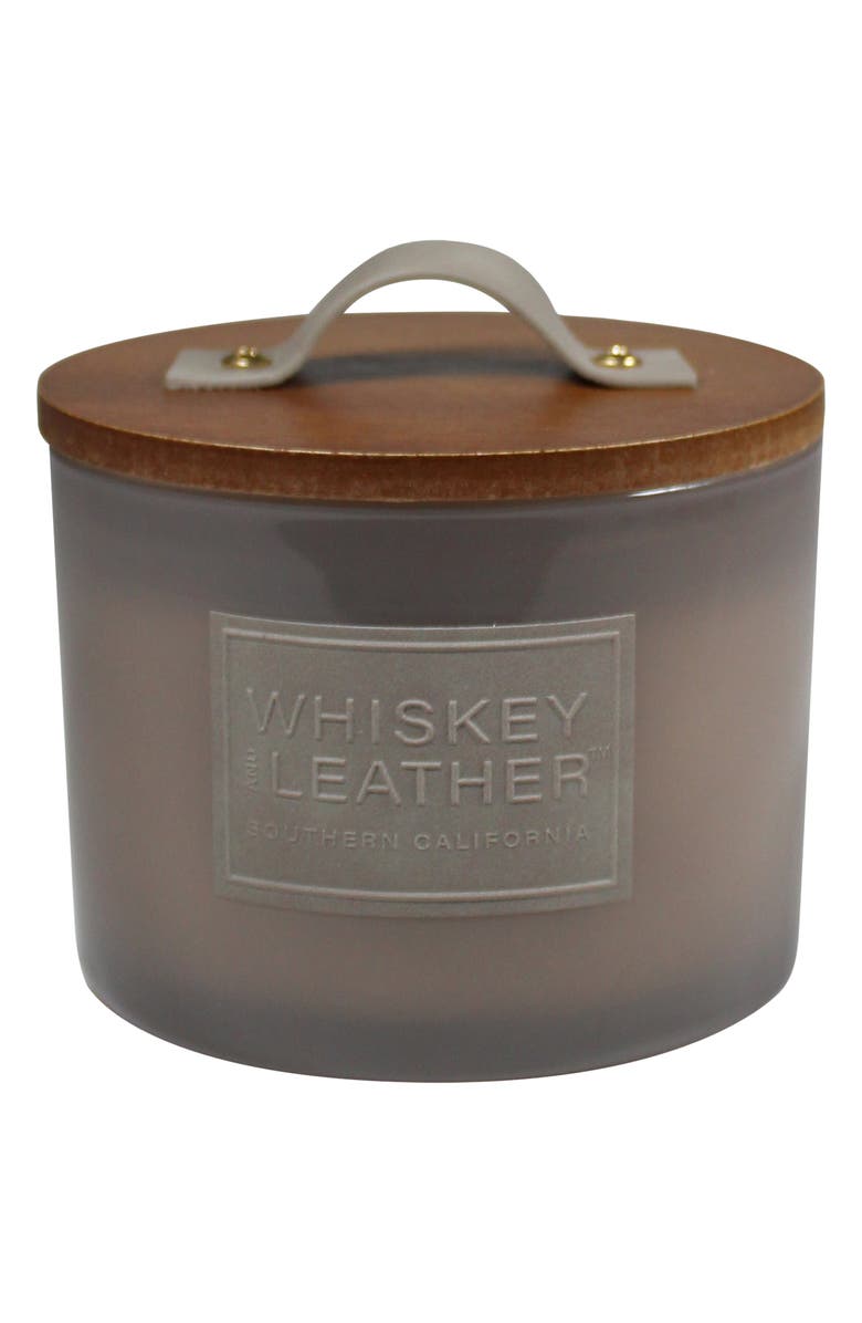 SAND AND FOG Whiskey & Leather Candle, Main, color, Vanilla Sandalwood