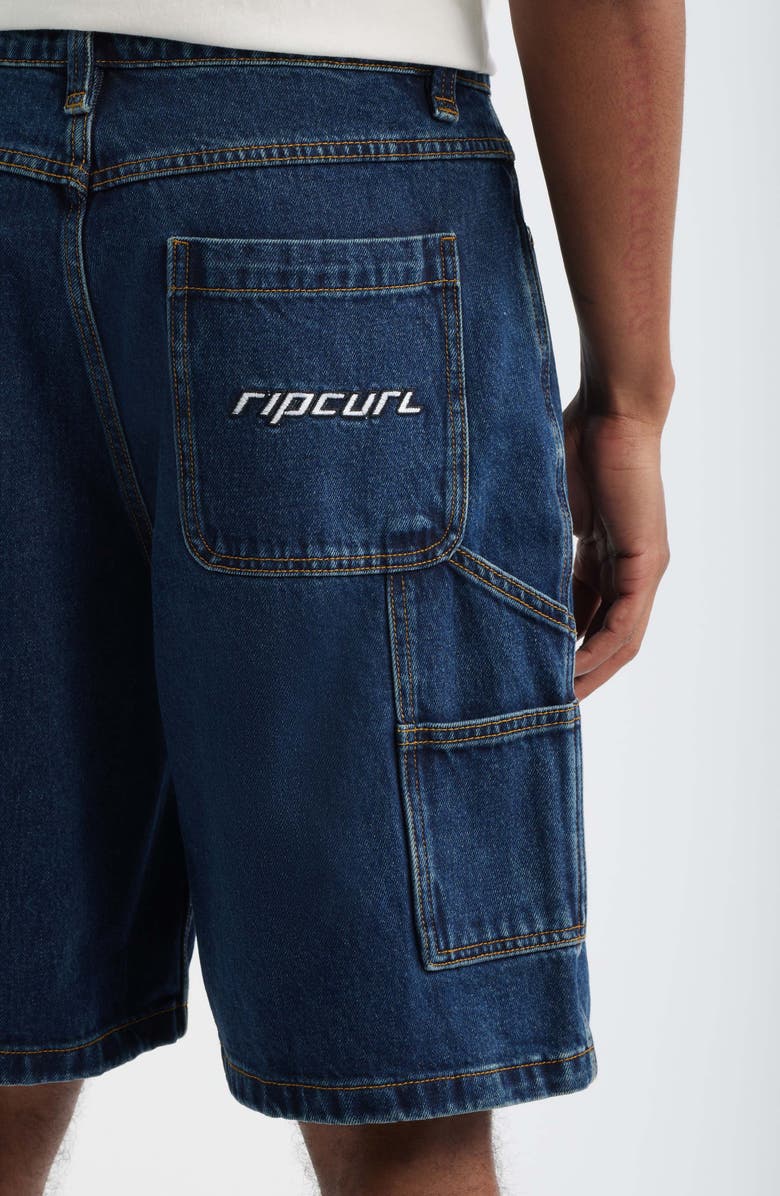 Rip Curl Nu Dose Denim Walking Shorts, Alternate, color, True Indigo