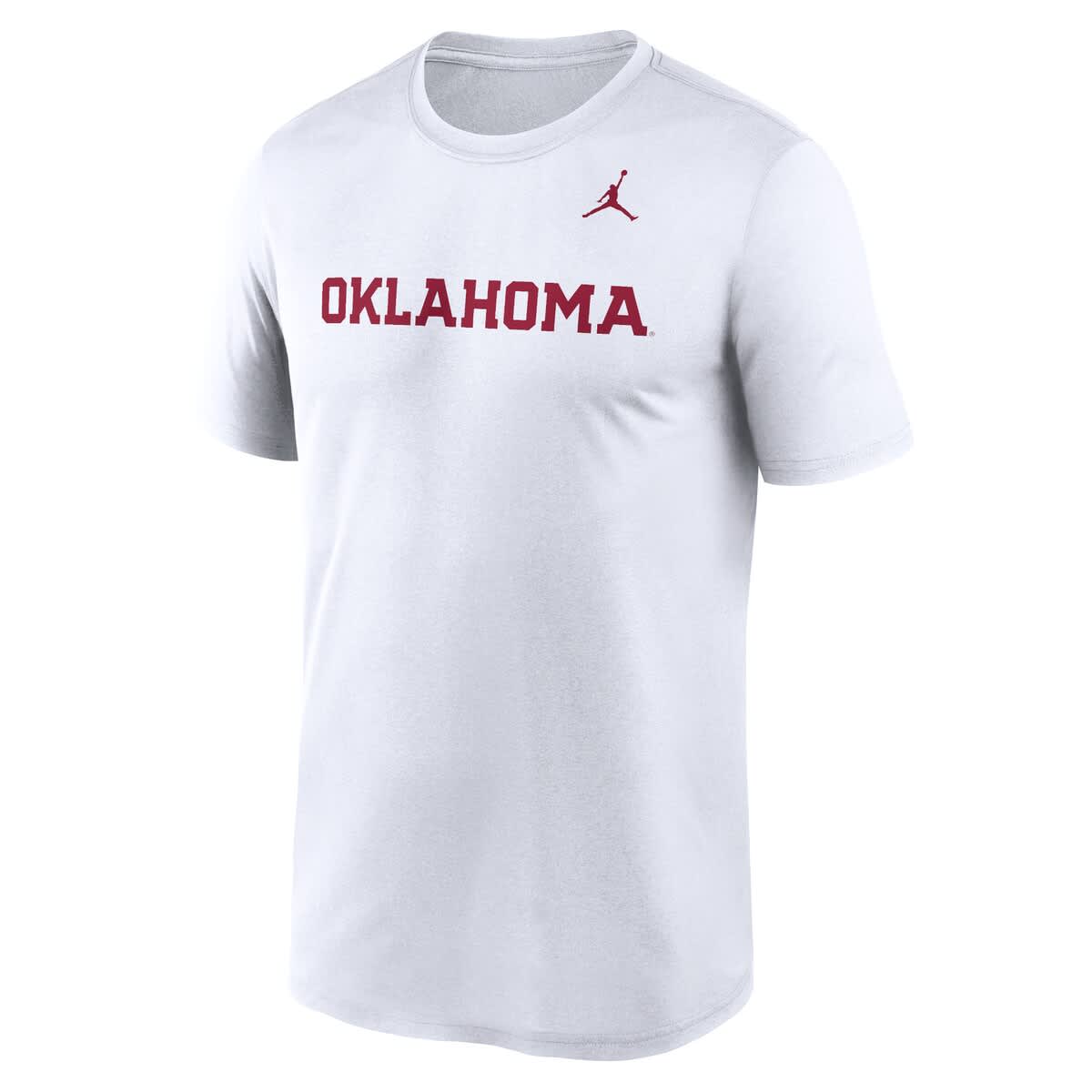 Men's Jordan Brand White Oklahoma Sooners Primetime Legend Wordmark T-Shirt - image 2