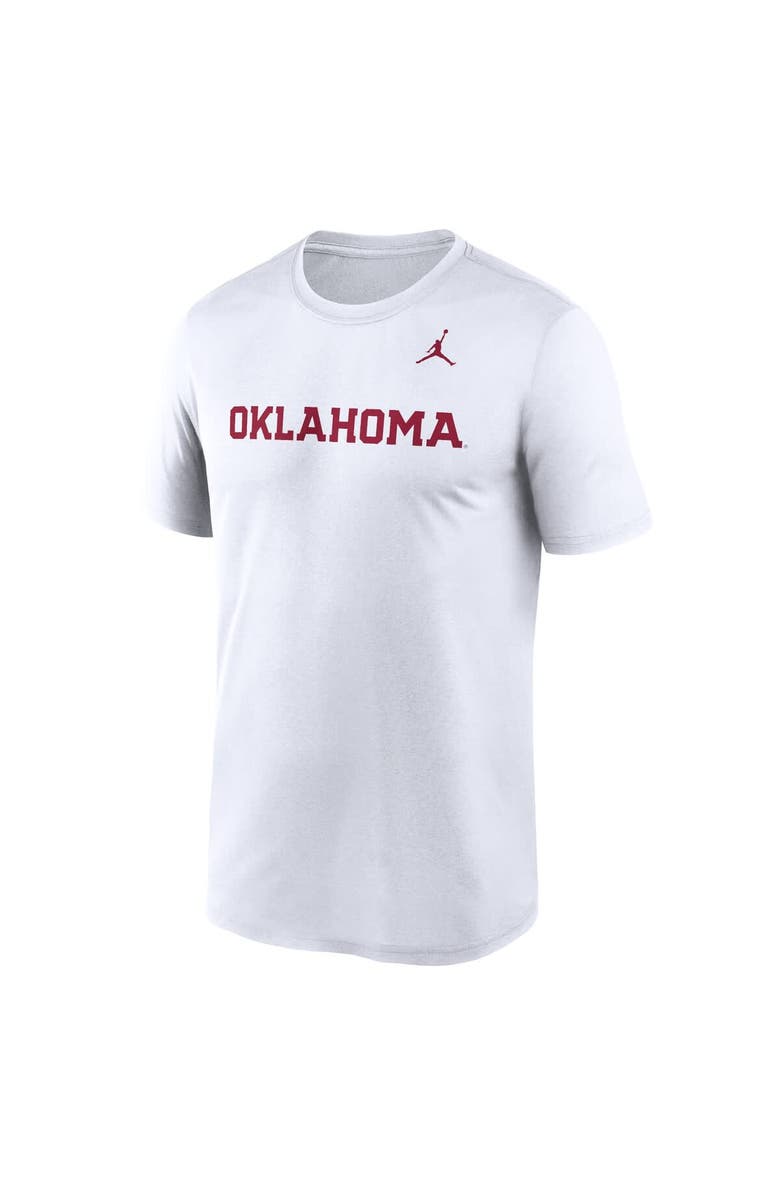 Jordan Brand Men's Jordan Brand White Oklahoma Sooners Primetime Legend Wordmark T-Shirt, Alternate, color, 