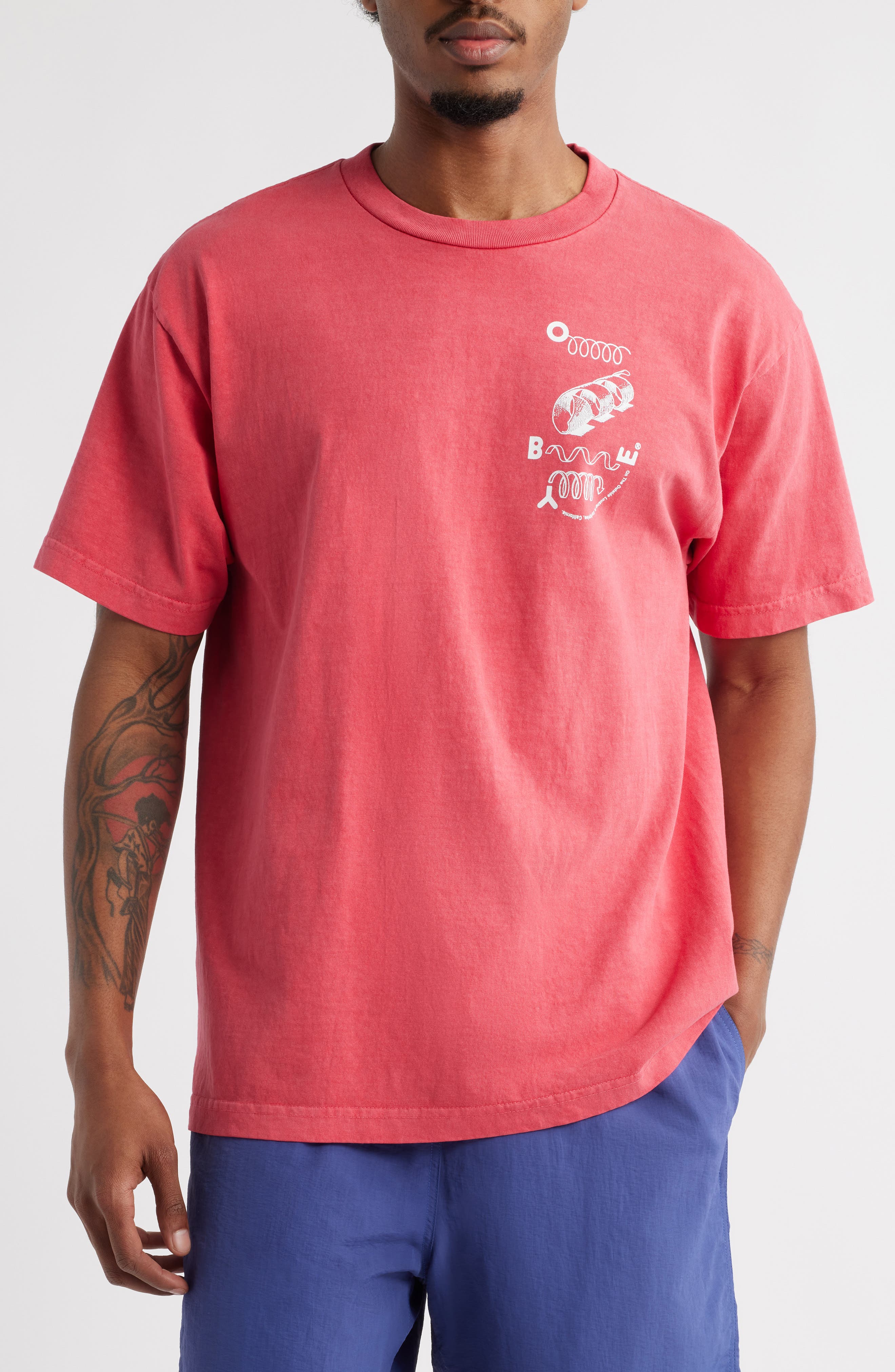 Obey Outside Looking In Cotton Graphic T-Shirt