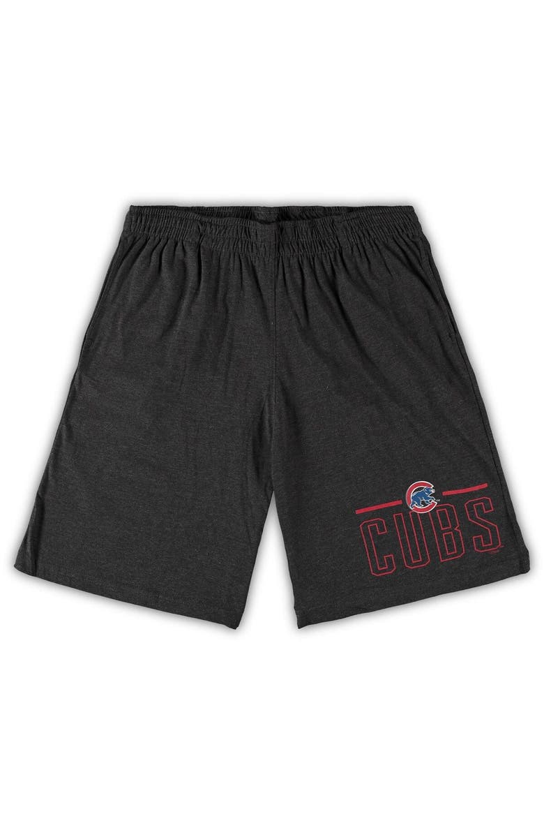 CONCEPTS SPORT Men's Concepts Sport Royal/Heathered Charcoal Chicago Cubs Big & Tall T-Shirt & Shorts Sleep Set, Alternate, color, Royal